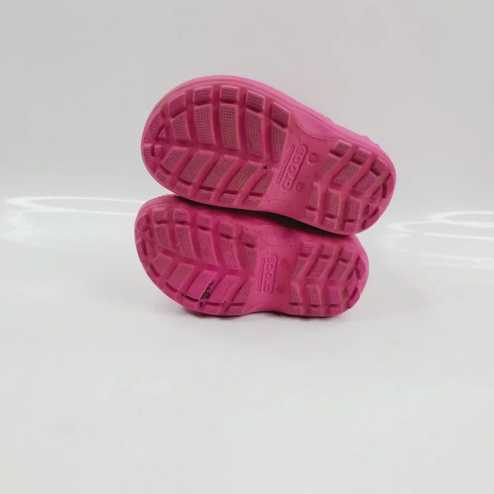 Crocs Girls' Candy Pink Handle It Mid-Calf Pull-On‎ Rain Boots Size US 6